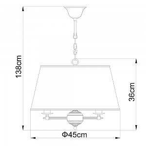 Светильник подвесной Arte Lamp ALICE A3579SP-3AB