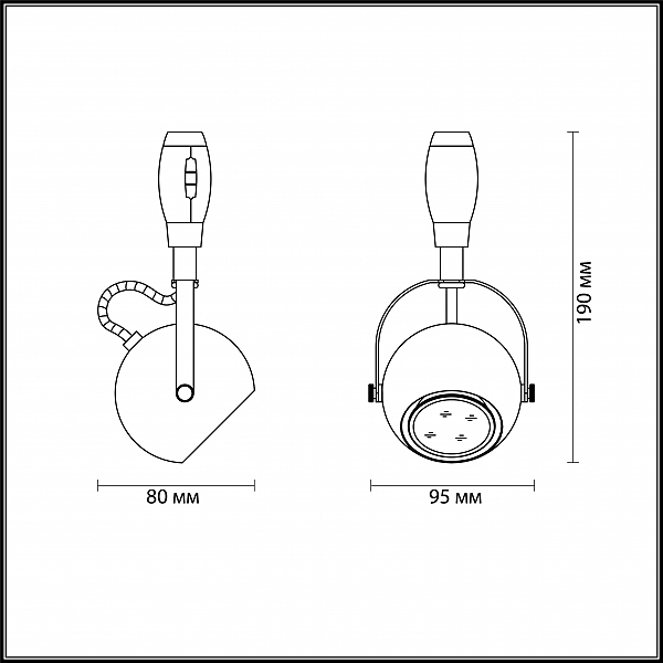 Трековый светильник Odeon Light Pulla 3804/1