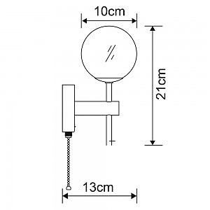 Светильник для ванной Arte Lamp AQUA A4444AP-1CC