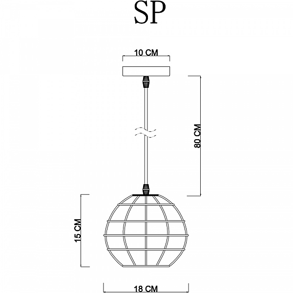 Светильник подвесной Arte Lamp Spider A1110SP-1WH