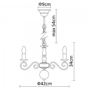 Подвесная люстра Arte Lamp Isabel A1129LM-5AB