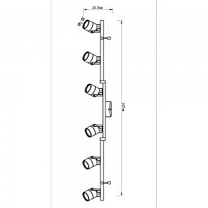 Светильник спот Arte Lamp Lente A1310PL-6BK