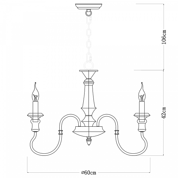 Подвесная люстра Arte Lamp Woodstock A1700LM-8BR