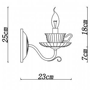 Бра с чашками Tet-A-Tet A1704AP-1CC Arte Lamp