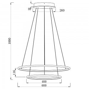 Подвесная люстра Arte Lamp Rapid A2500SP-2BK