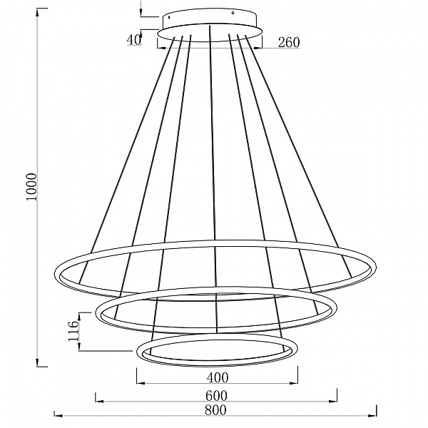 Подвесная люстра Arte Lamp Rapid A2500SP-3BK