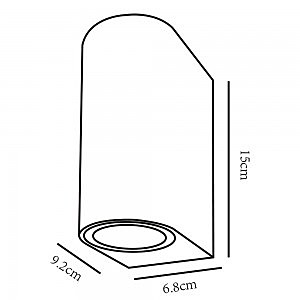 Уличный настенный светильник Arte Lamp Compass A3102AL-2BK