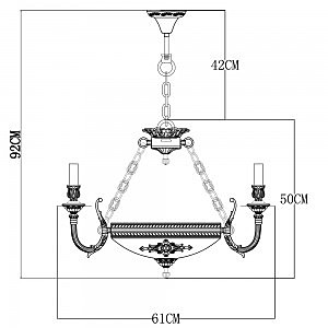 Подвесная люстра Arte Lamp Luisa A5966LM-6WG