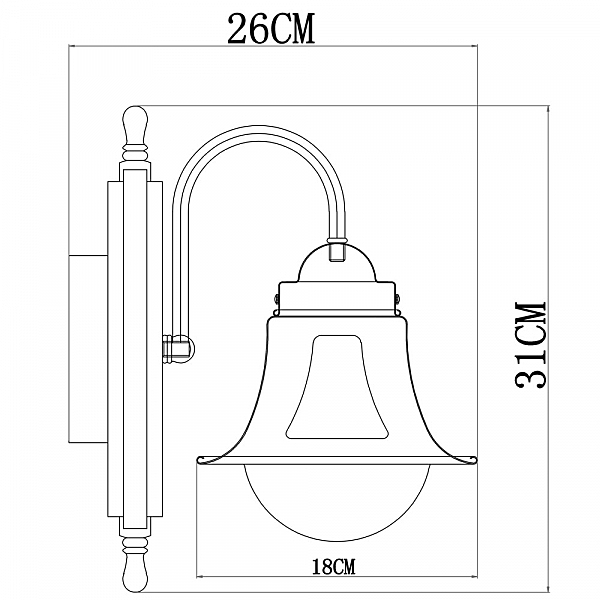 Бра со штурвалом Timone A7006AP-1AB Arte Lamp