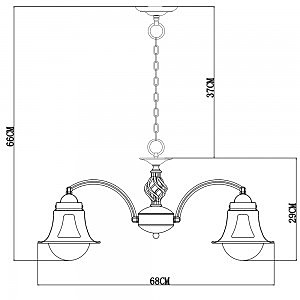 Подвесная люстра Arte Lamp Marino A7022LM-5WG