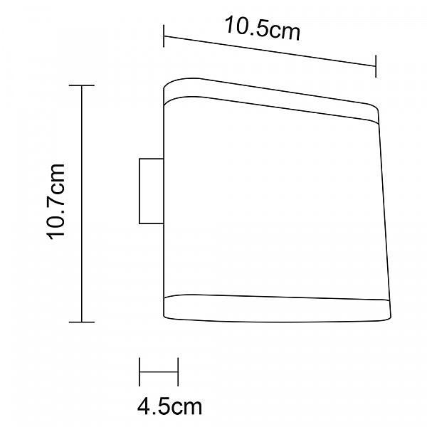 Уличный LED настенный светильник Arte Lamp Lingotto A8153AL-2GY