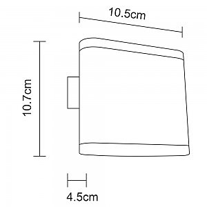 Уличный LED настенный светильник Arte Lamp Lingotto A8153AL-2GY