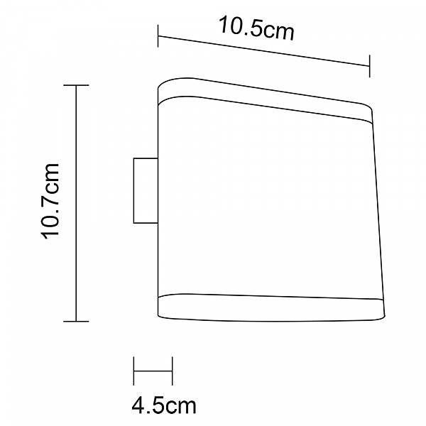 Уличный LED настенный светильник Arte Lamp Lingotto A8153AL-2WH