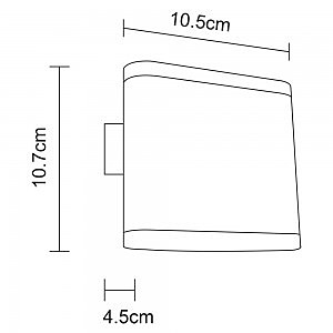 Уличный LED настенный светильник Arte Lamp Lingotto A8153AL-2WH