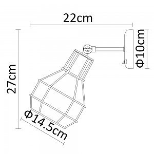 Настенное бра Arte Lamp Interno A9182AP-1WH