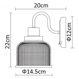 Настенное бра Arte Lamp Ricardo A9186AP-1CC