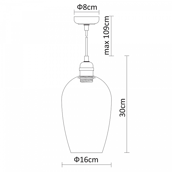 Светильник подвесной Arte Lamp Trento A9291SP-1CC