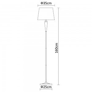 Торшер Arte Lamp Orlean A9310PN-1WG