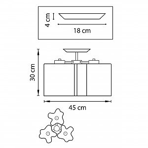 Потолочная люстра Lightstar Nubi legno 802035