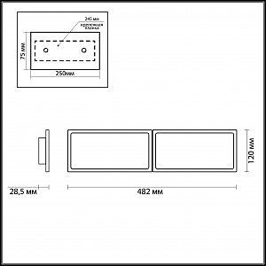 Потолочный LED светильник Odeon Light Super Slim 3870/30CL