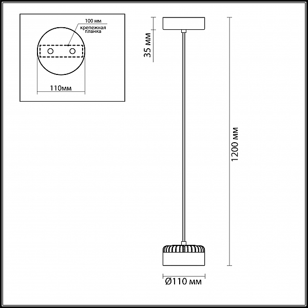 Светильник подвесной Odeon Light Vivace 3818/10L