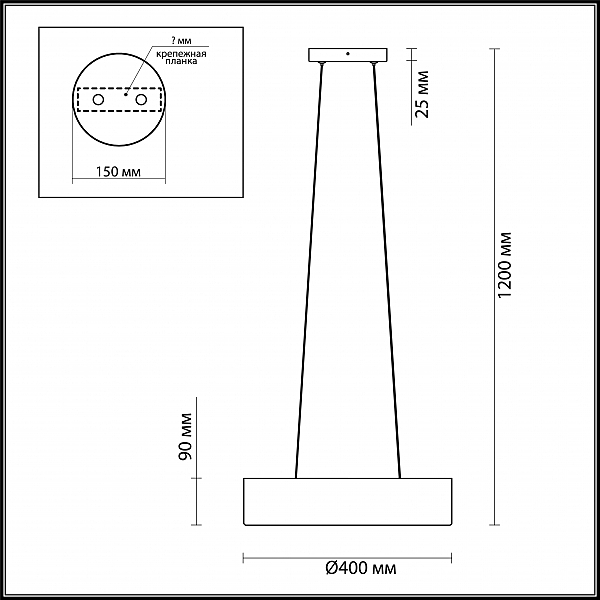 Светильник подвесной Odeon Light Glasgow 3875/4L