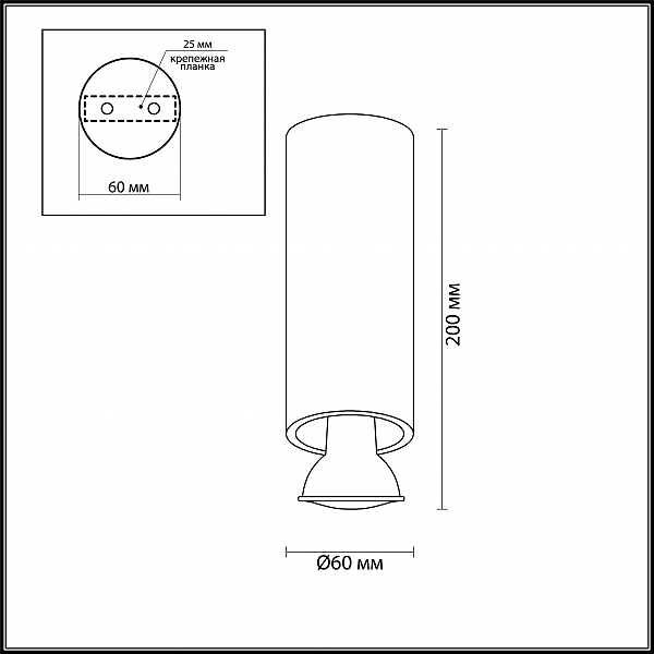 Накладной светильник Odeon Light Vincere 3879/1C