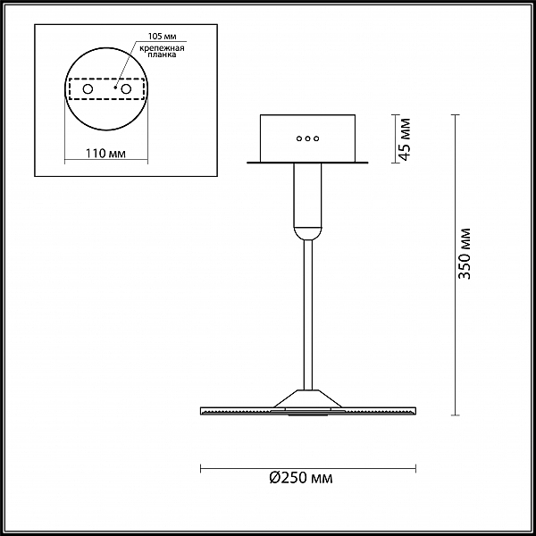 Потолочный LED светильник Odeon Light Ellen 4107/18CL