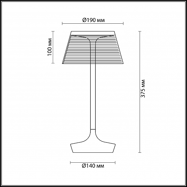 Настольная лампа Odeon Light Abel 4108/7TL