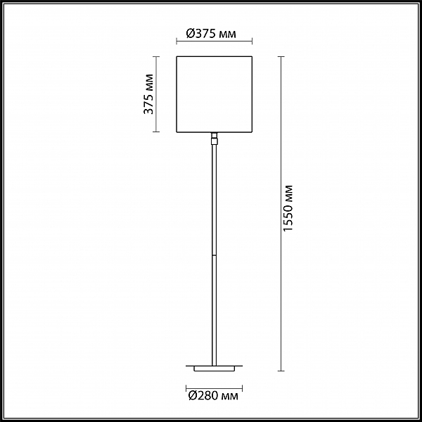 Торшер Odeon Light Pavia 4113/1F