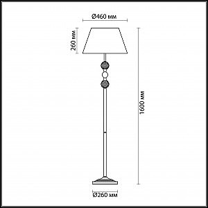 Торшер Odeon Light Raul 4190/1F