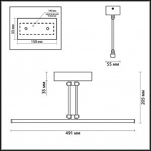 Подсветка для картин Odeon Light Sarta 4615/16WL