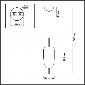 Светильник подвесной Odeon Light Dune 4619/12L