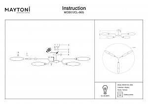Потолочная люстра Maytoni Ventura MOD012CL-06G