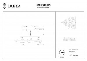 Потолочная светодиодная люстра Bettina Freya FR6008CL-L50W