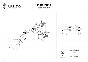 Светильник спот Freya Susana FR7002WL-02WG