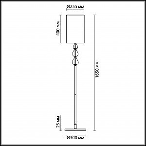 Торшер Odeon Light Giada 3802/1F