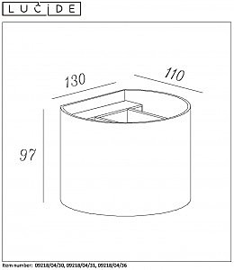 Настенное бра Lucide Xio 09218/04/30