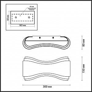 Настенный светильник Odeon Light Farfi 3894/8WS