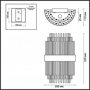 Настенное бра Odeon Light Ida 4639/2W