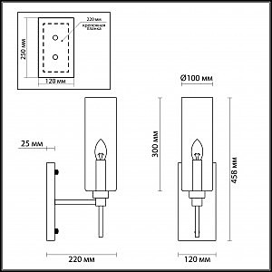 Настенное бра Odeon Light Diatra 4688/1W