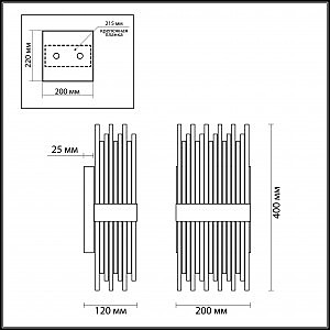 Настенное бра Odeon Light Focco 4722/4W