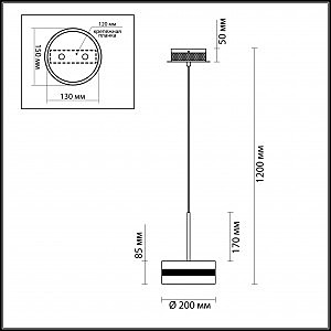 Светильник подвесной Odeon Light Akela 4728/14L