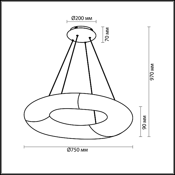 Подвесная люстра Odeon Light Aura 4068/60L