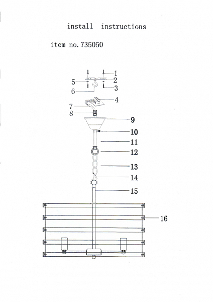 Подвесная люстра Lightstar Epsilon 735050