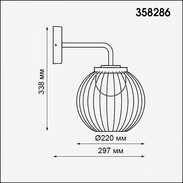 Уличный LED настенный светильник Novotech Carrello 358286