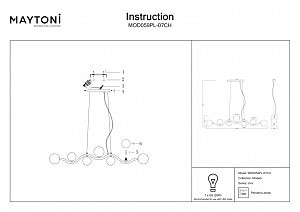 Подвесная люстра Maytoni Uva MOD059PL-07CH