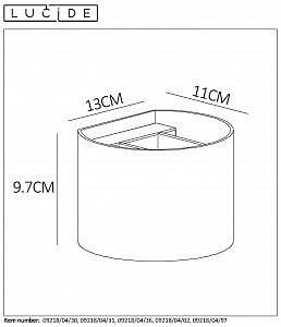 Настенный светильник Lucide Xio 09218/04/02