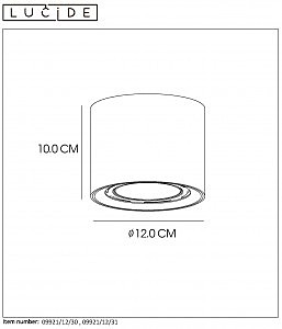 Накладной светильник Lucide Fedler 09921/12/30