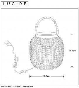 Декоративная лампа Lucide Safiya 13525/01/31